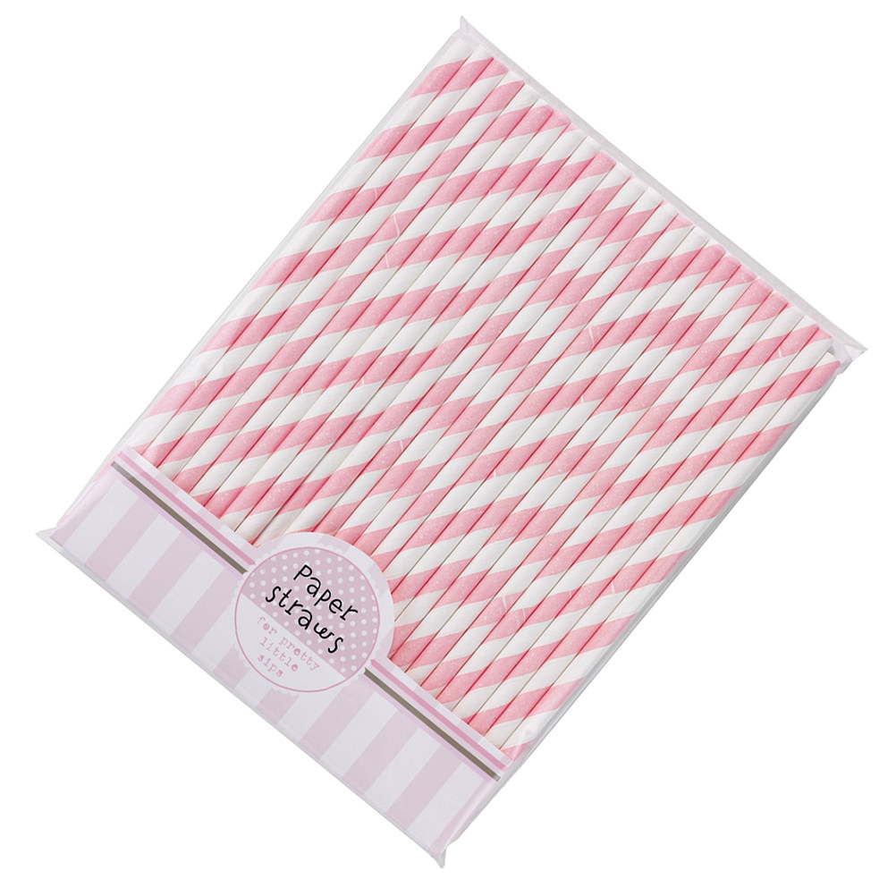 Paper Straw Color - 30 Buah Sedotan Kertas Ramah Lingkungan
