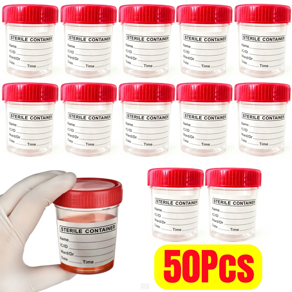 Plastic Cup 50Pcs - 50 pcs Gelas Urin Plastik Sekali