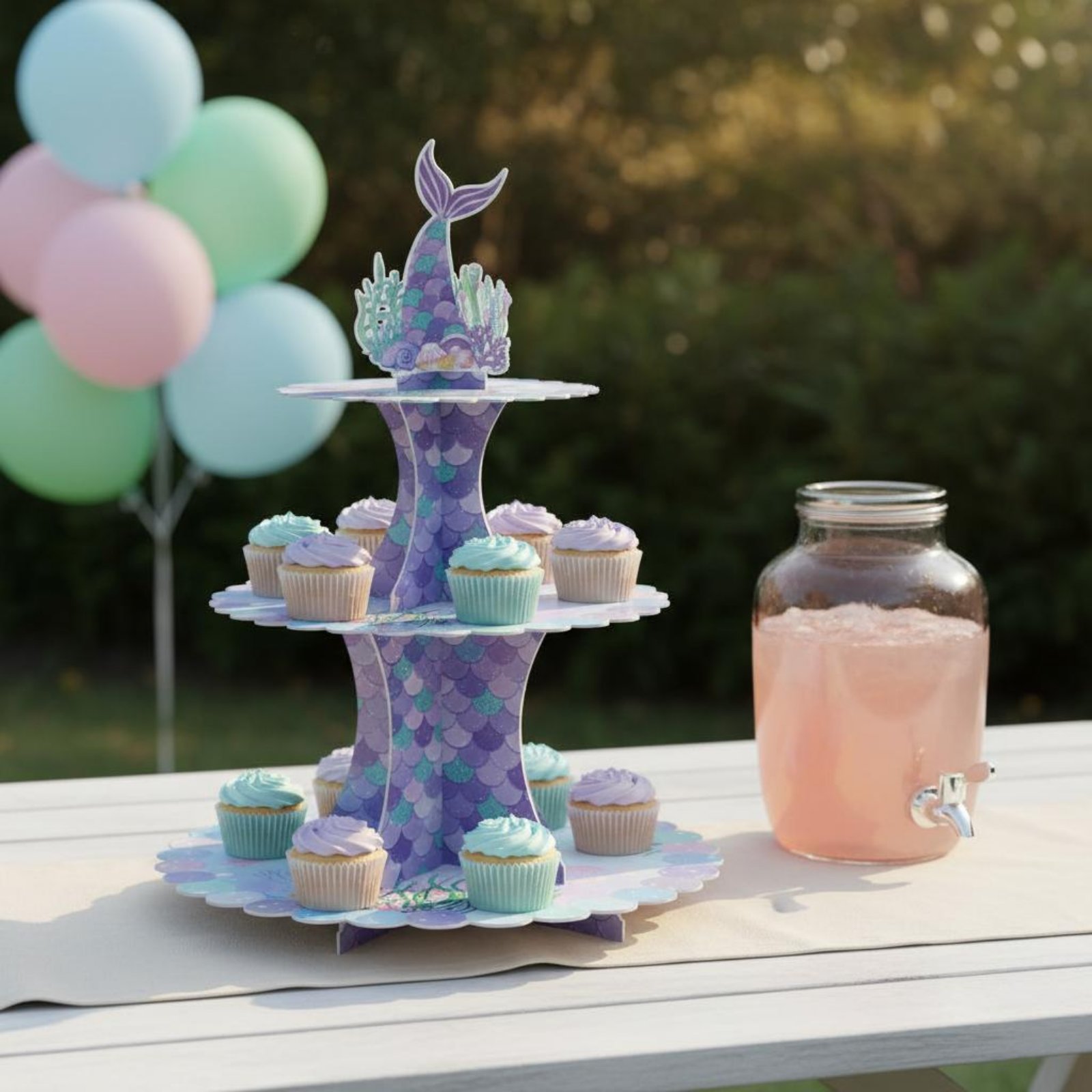 Penyangga Kue Kardus 3 Tingkat - Cupcake Stand Tier ulasan dan harga