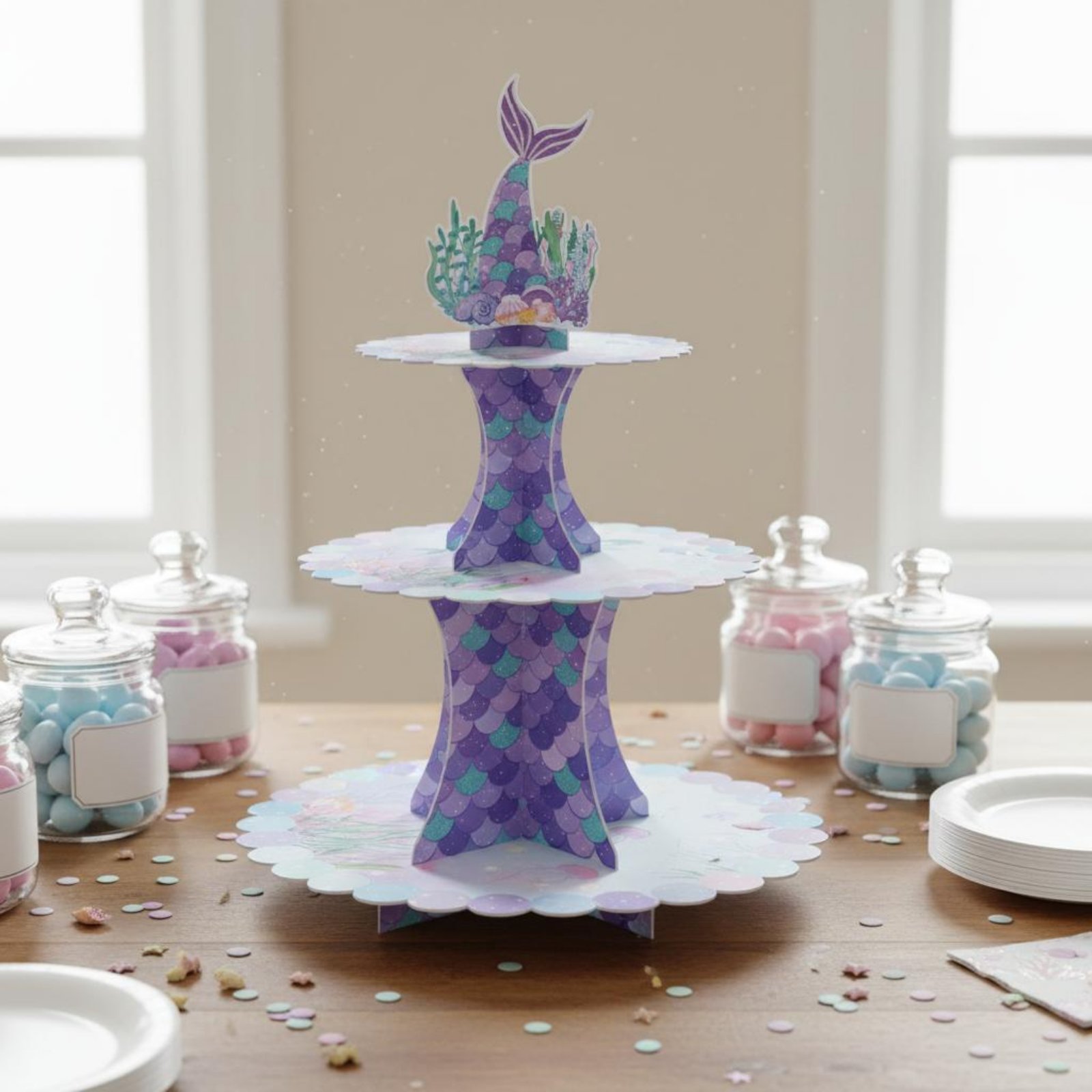 Penyangga Kue Kardus 3 Tingkat - Cupcake Stand Tier ulasan dan harga