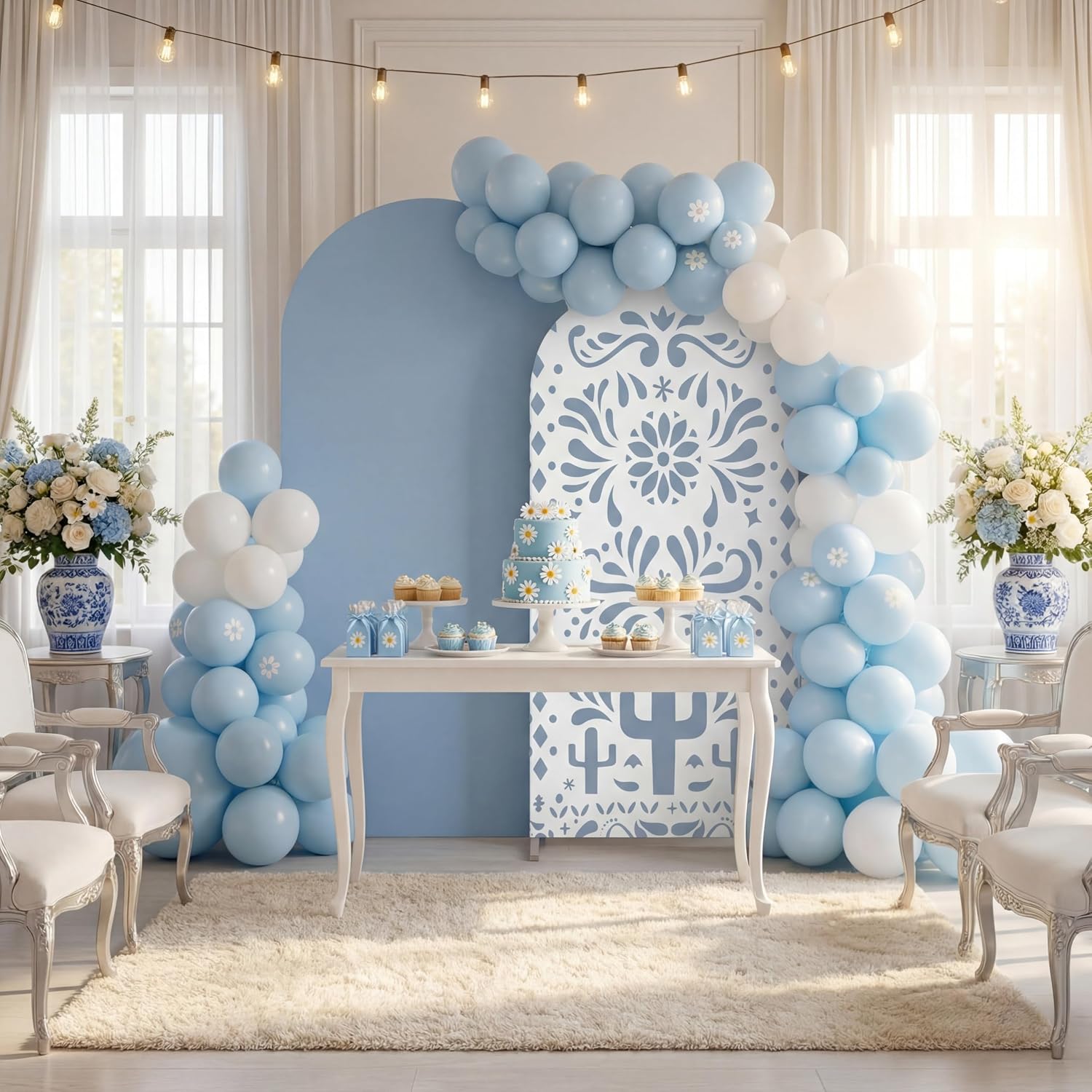 Backdrop Kustom 2 Sisi Motif L - Dessert Table Backdrop ulasan dan harga