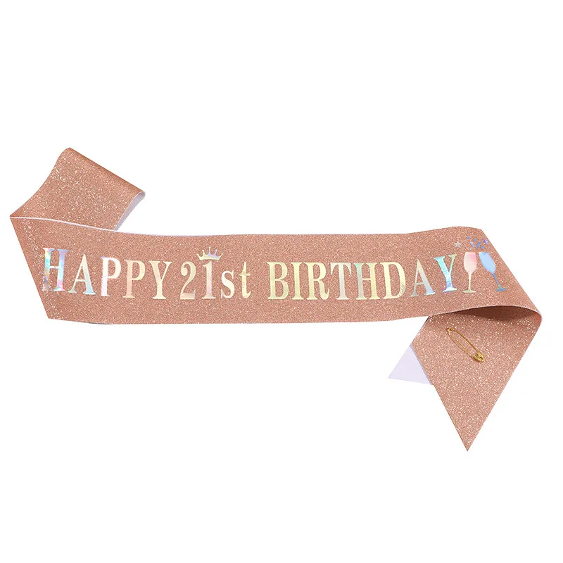 Selempang Glitter ulang tahun  - Birthday Sash Glitter ulasan dan harga