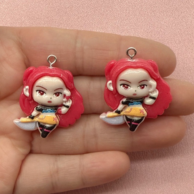 10 buah liontin kartun resin,  - Event Party ulasan dan harga