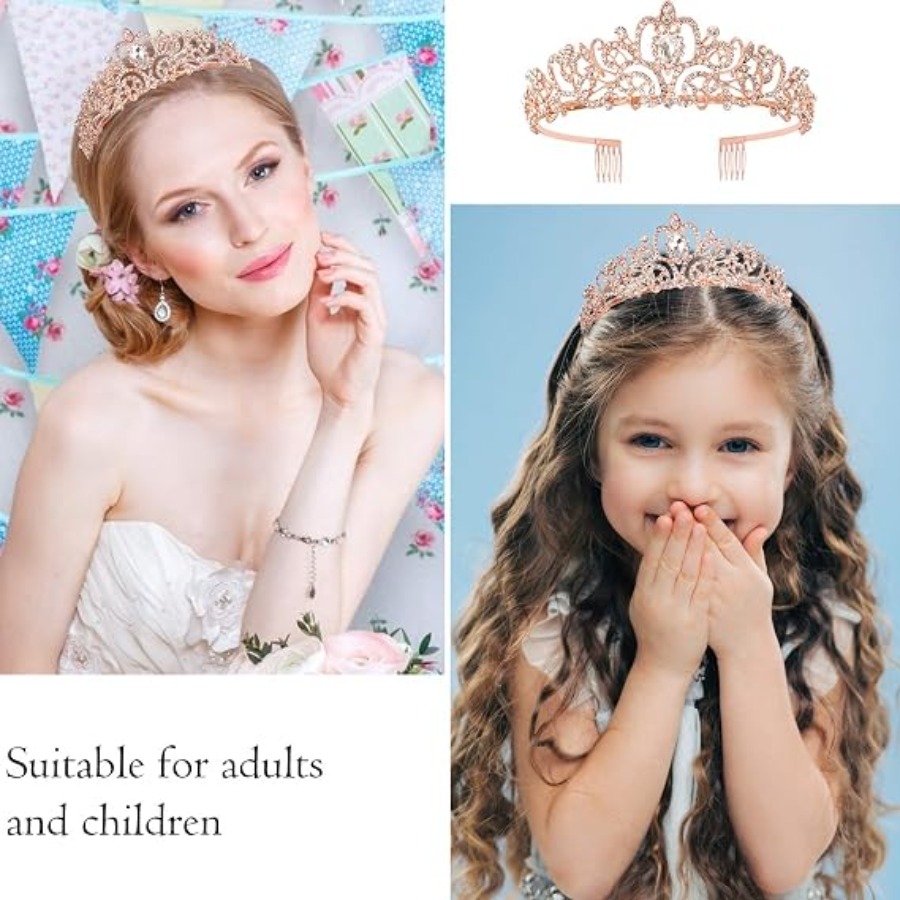 Set 2 Buah Tiara Mahkota Krist - Birthday Sash Glitter ulasan dan harga