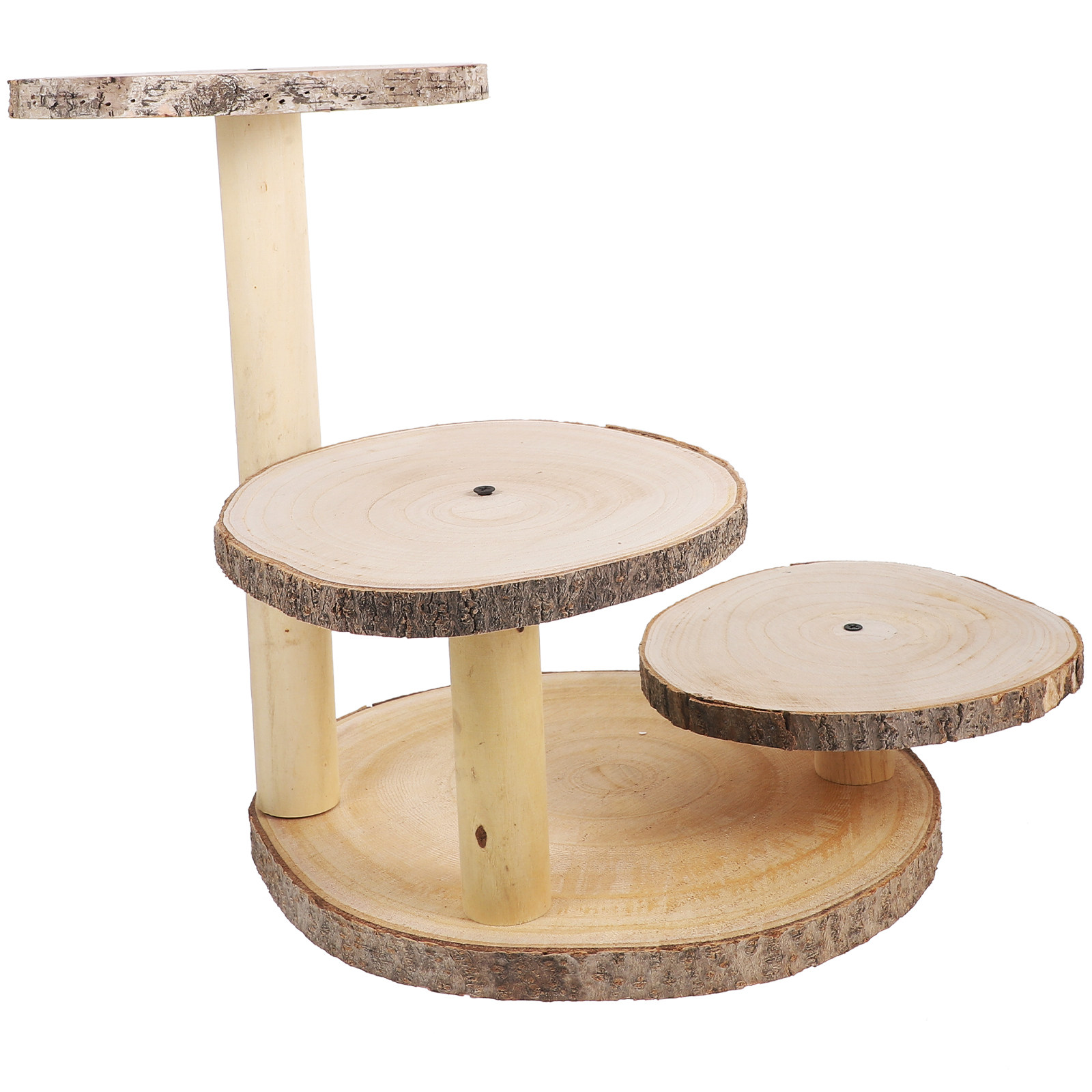 Stand Kue Kayu Rustic Bertingk - Cupcake Stand Tier ulasan dan harga
