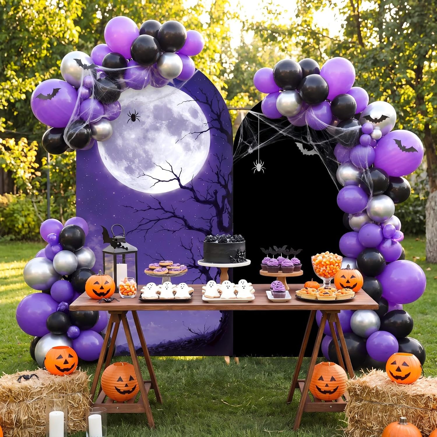 Backdrop Pesta Keluarga Hallow - Dessert Table Backdrop ulasan dan harga