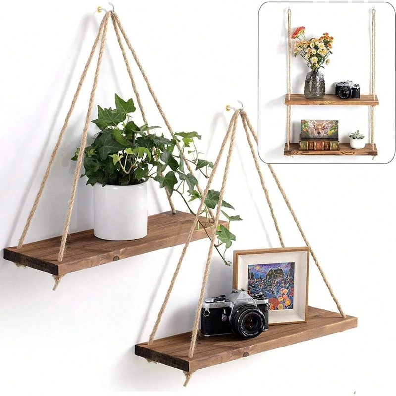 1 buah ayunan kayu gantung tal - Flower Wall Panel ulasan dan harga