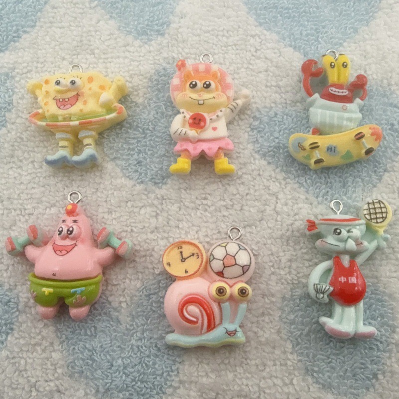 10 buah liontin resin kartun,  - Event Party ulasan dan harga