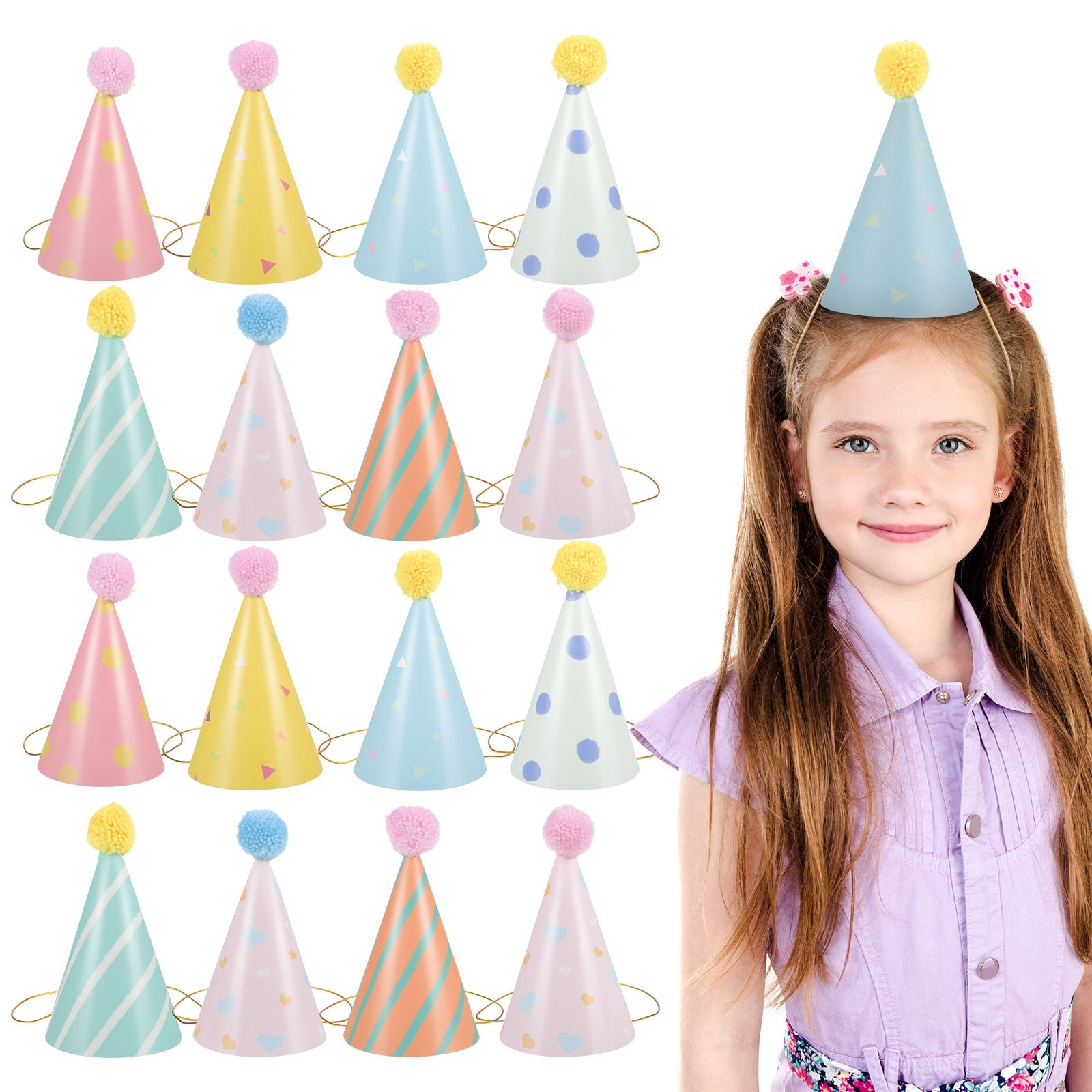 14 Buah Topi Ulang Tahun Kerta - Party Hat Cone ulasan dan harga