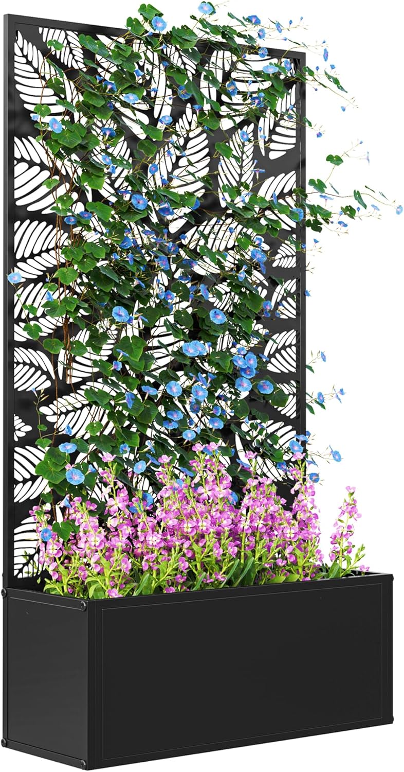 Pot Tanaman Logam dengan Teral - Flower Wall Panel ulasan dan harga