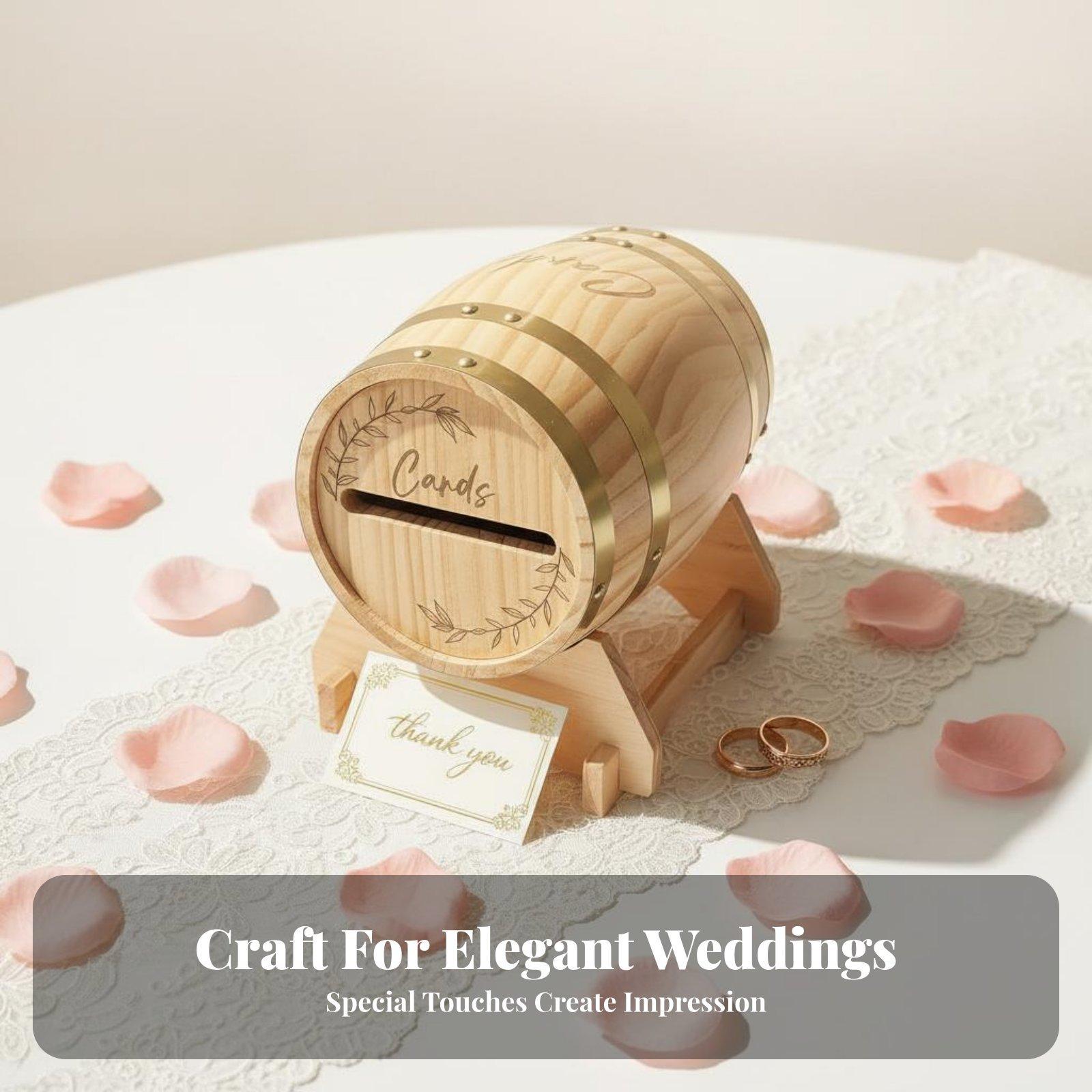 Kotak Kartu Kayu Solid Bergaya - Event Party Box ulasan dan harga